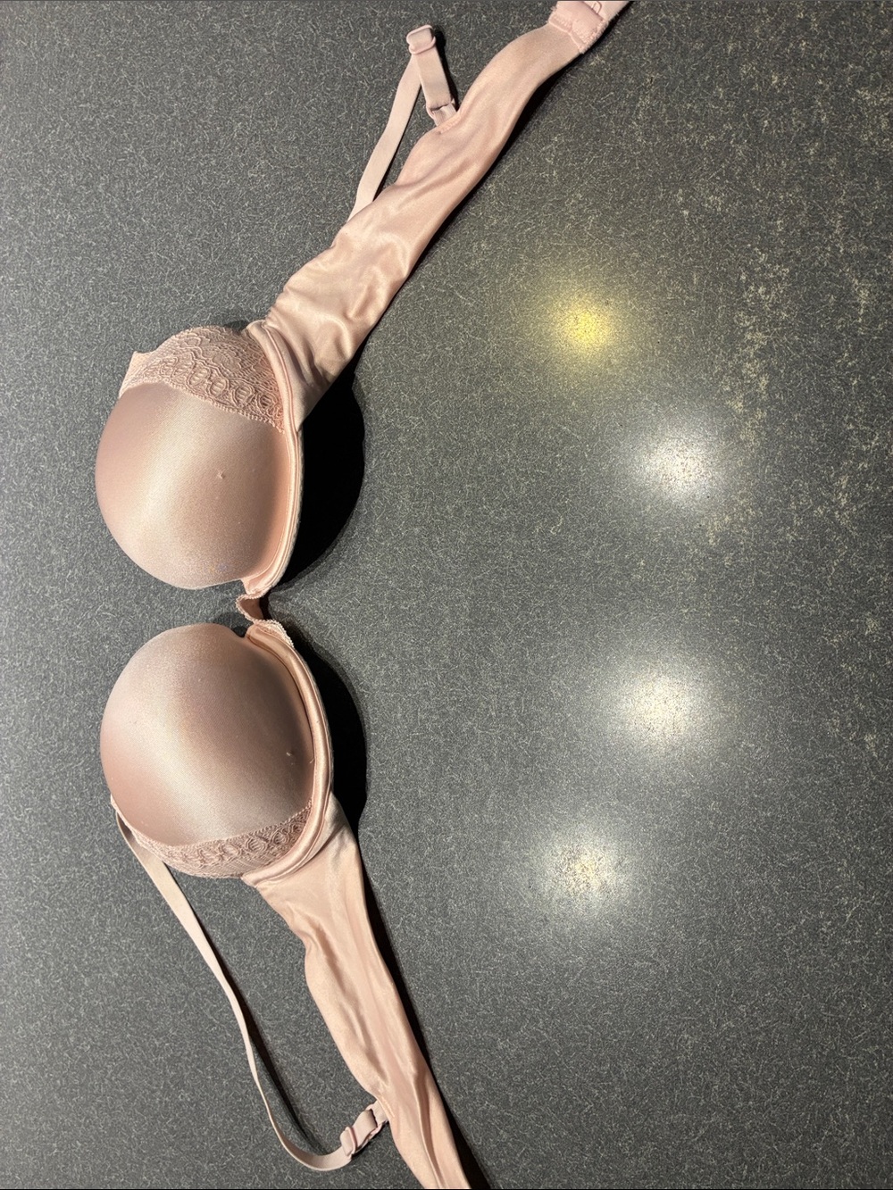 Maidenform Blush Padded Underwire Bra with Lace Accent